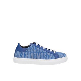 Blue Leather Sneakers