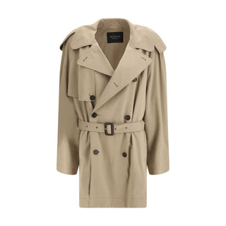Beiger Baumwoll-Trenchcoat