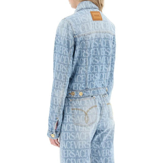 Blaue Jeansjacke aus Baumwolle