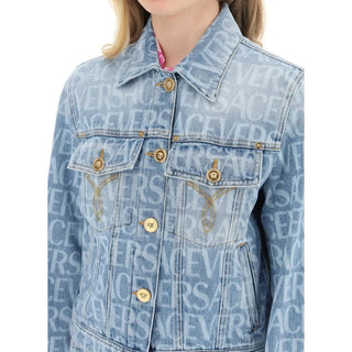 Blaue Jeansjacke aus Baumwolle