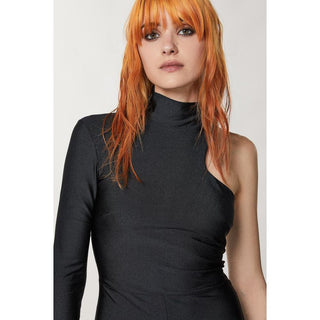 Schwarzer Polyamid-Jumpsuit