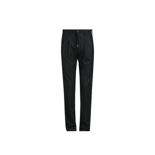 Schwarze Freizeithose aus Elastan