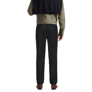 Schwarze Freizeithose aus Elastan