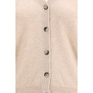 Beige Cashmere Cardigan