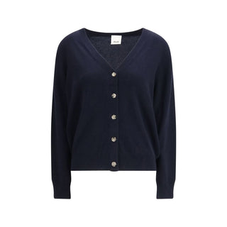 Blauer Kaschmir-Cardigan