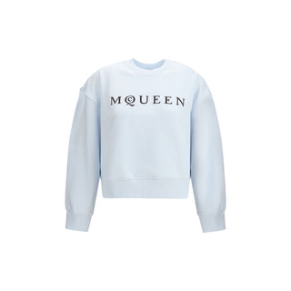 Blaues Baumwoll-Sweatshirt