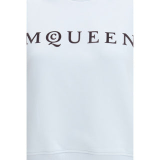 Blaues Baumwoll-Sweatshirt