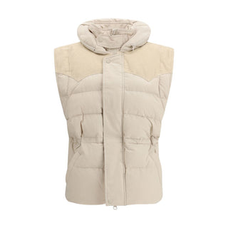 Beige Polyamid Ärmellose Jacke