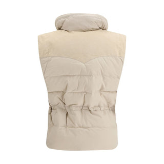 Beige Polyamid Ärmellose Jacke