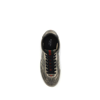 Schwarze Kalbsleder-Sneaker aus Bos Taurus