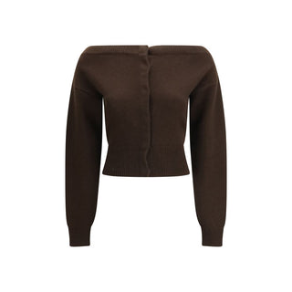 Brauner Kaschmir-Cardigan