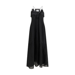 Vestido casual de algodón negro