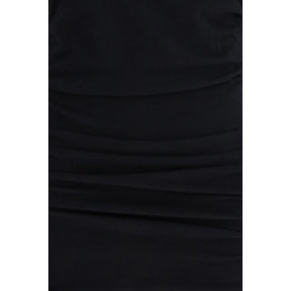 Vestido casual de algodón negro