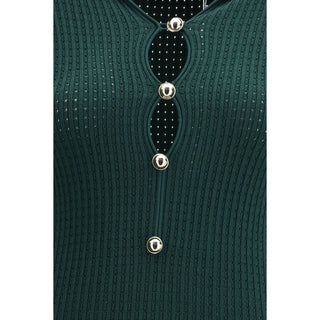 Vestido casual bicolor de viscosa