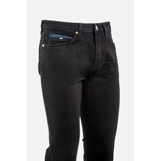 Schwarze Baumwolljeans aus Denim