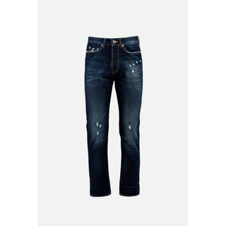 Blaue Baumwolljeans
