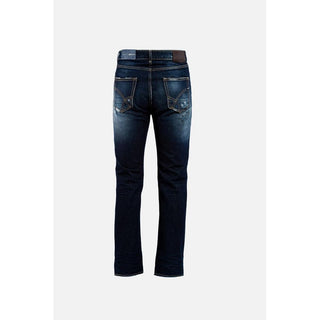 Blaue Baumwolljeans