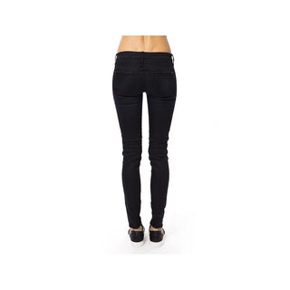 Blue Cotton Skinny Pants