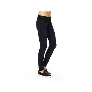 Blue Cotton Skinny Pants