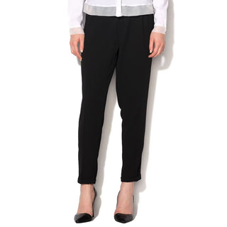 Schwarze legere Hose aus Polyester