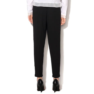 Schwarze legere Hose aus Polyester