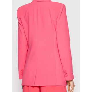 Traje de falda rojo de poliéster