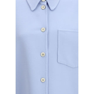 Blue Wool Oves Aries Dress Shirt