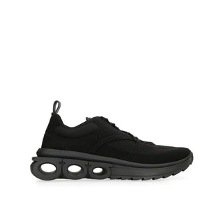 Schwarze sportliche Stoff-Sneaker