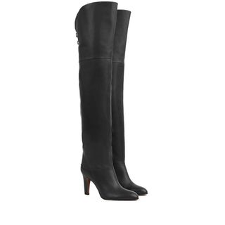 Schwarze Wadenhohe Stiefel