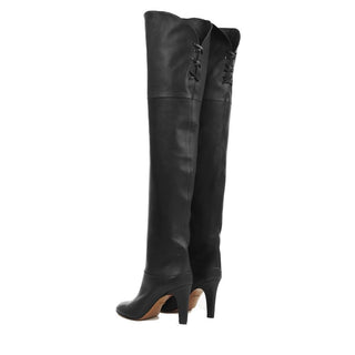 Schwarze Wadenhohe Stiefel
