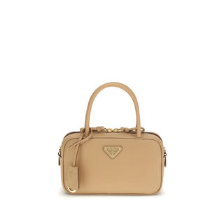 Beige Kalbsleder Bos Taurus Handtasche