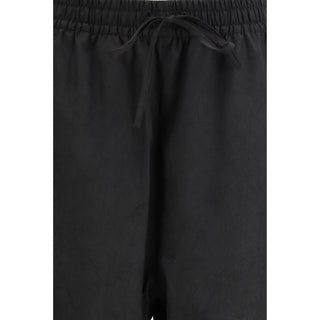 Pantalones jogger negros de poliéster (pantalones para entrenamiento)