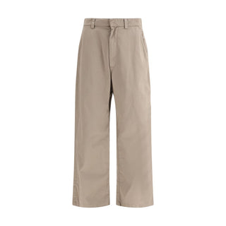 Beige Baumwoll Freizeithose