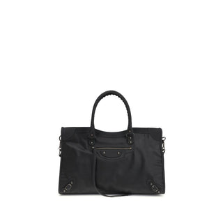 Bolso de mano de poliamida negro