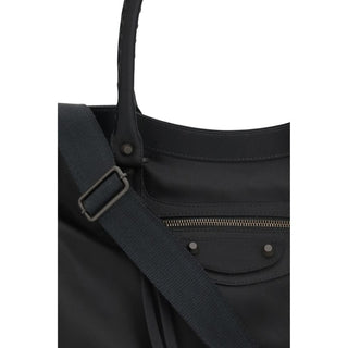 Bolso de mano de poliamida negro