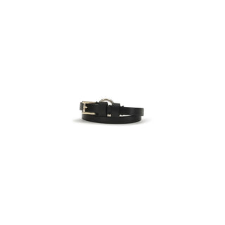 Armband aus schwarzem Kalbsleder (Bos Taurus)
