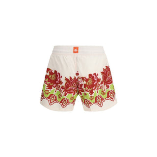 Pantalones cortos de poliéster multicolor