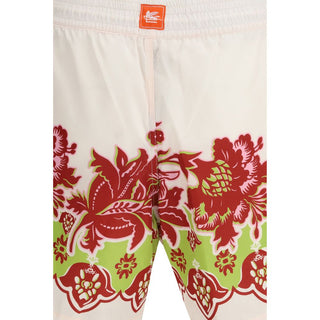 Pantalones cortos de poliéster multicolor