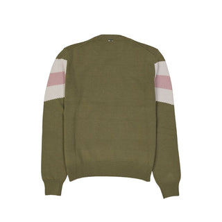 Zweifarbiges Wollsweatshirt