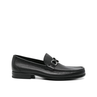 Schwarze Loafer aus Kalbsleder zum Hineinschlüpfen