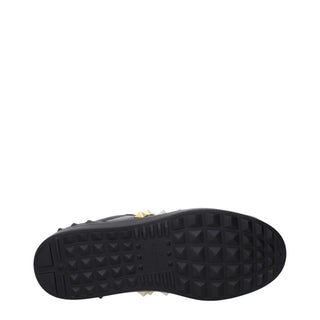 Black Leather Sneakers
