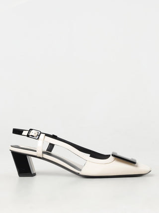Black Leather High Heel Pumps