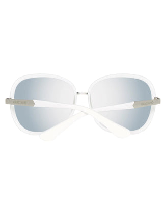 Silberne Kunststoff-Sonnenbrille