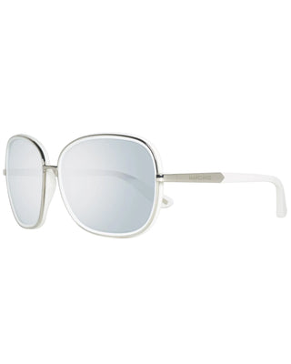 Silberne Kunststoff-Sonnenbrille