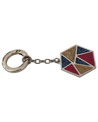 Blauer Metallschlüsselanhänger