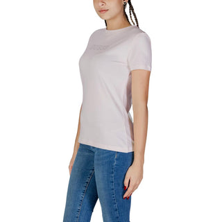 Rosa Baumwoll-T-Shirt