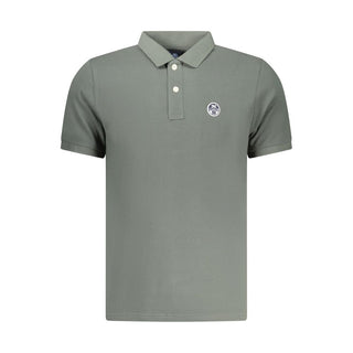 Polo verde de algodón para hombre