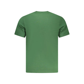 Camiseta verde de algodón para hombre