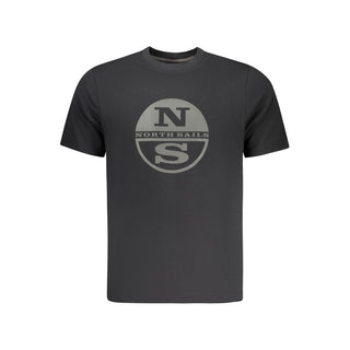 Herren-T-Shirt aus schwarzer Baumwolle