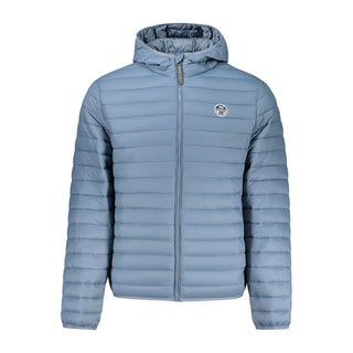 Blaue Polyamid-Herrenjacke